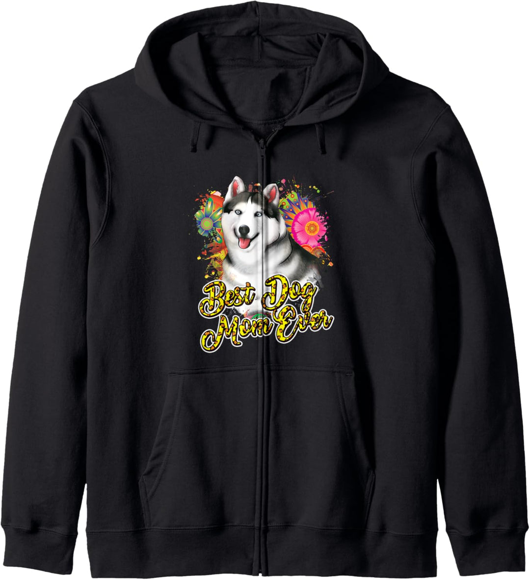 Siberian Husky Shirt Best Dog Mom Ever Gift for Girls Women Kapuzenjacke