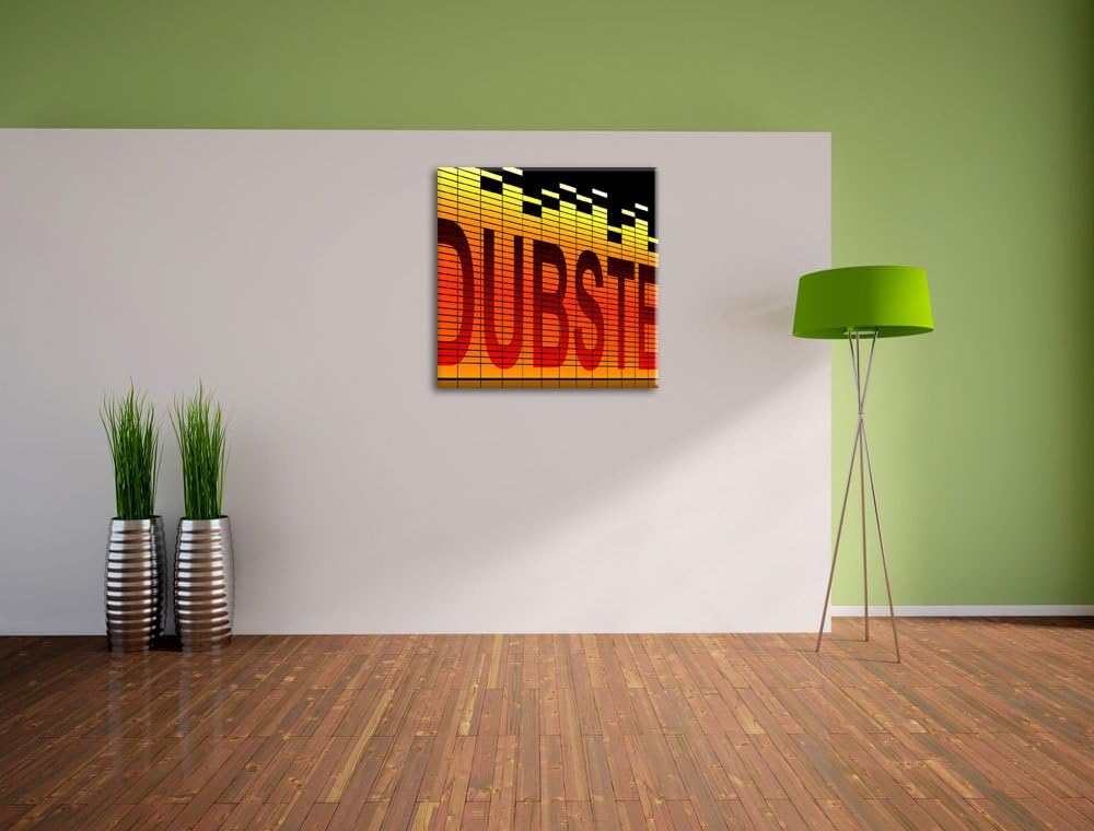 Dubstep Elektro Music, Format: 70x70 auf Leinwand, XXL riesige Bilder fertig gerahmt mit Keilrahmen,