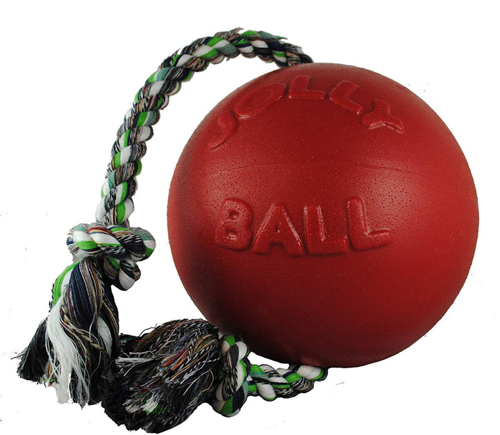 Jolly Pets JOLL051A Hundespielzeug Ball Romp-n-Roll, 20 cm, rot 8 inches rot, 8 inches rot