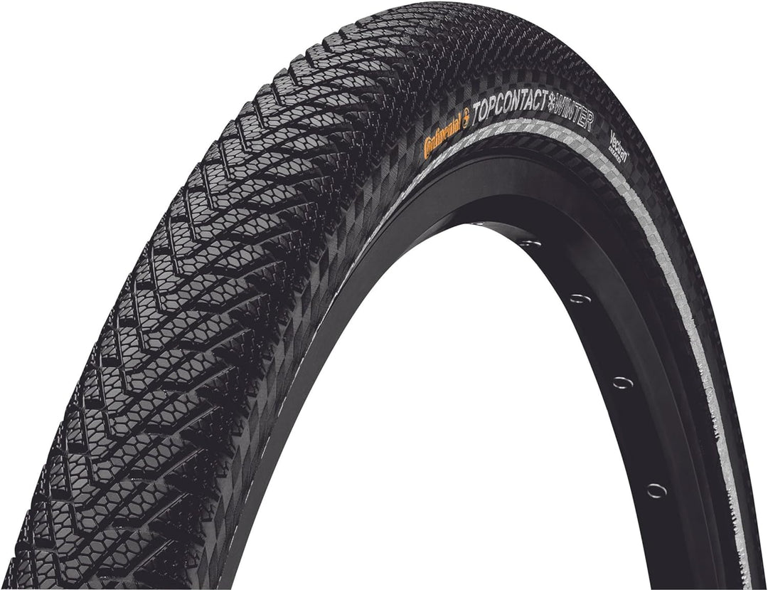 Continental Faltreifen Top Contact Winter II, Black/Black Reflex 700 x 37C, 700 x 37C