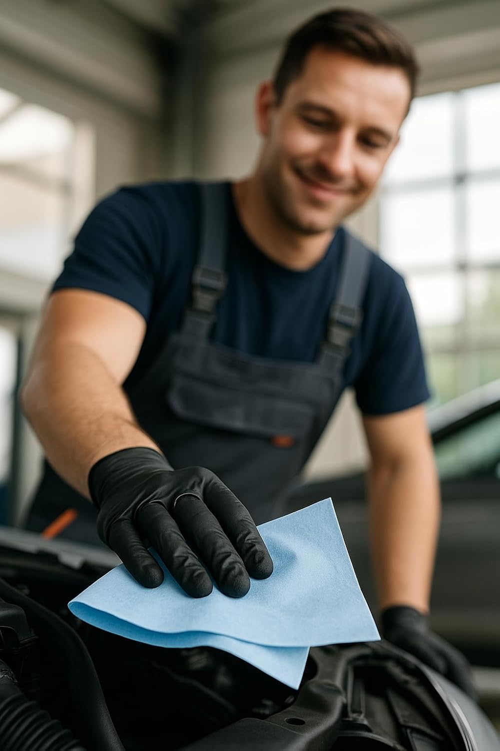 5020 Reinigungstücher 300 Stück Blau - Nachfüllrolle, Putztücher, Allzwecktücher Für Werkstatt, Gewe