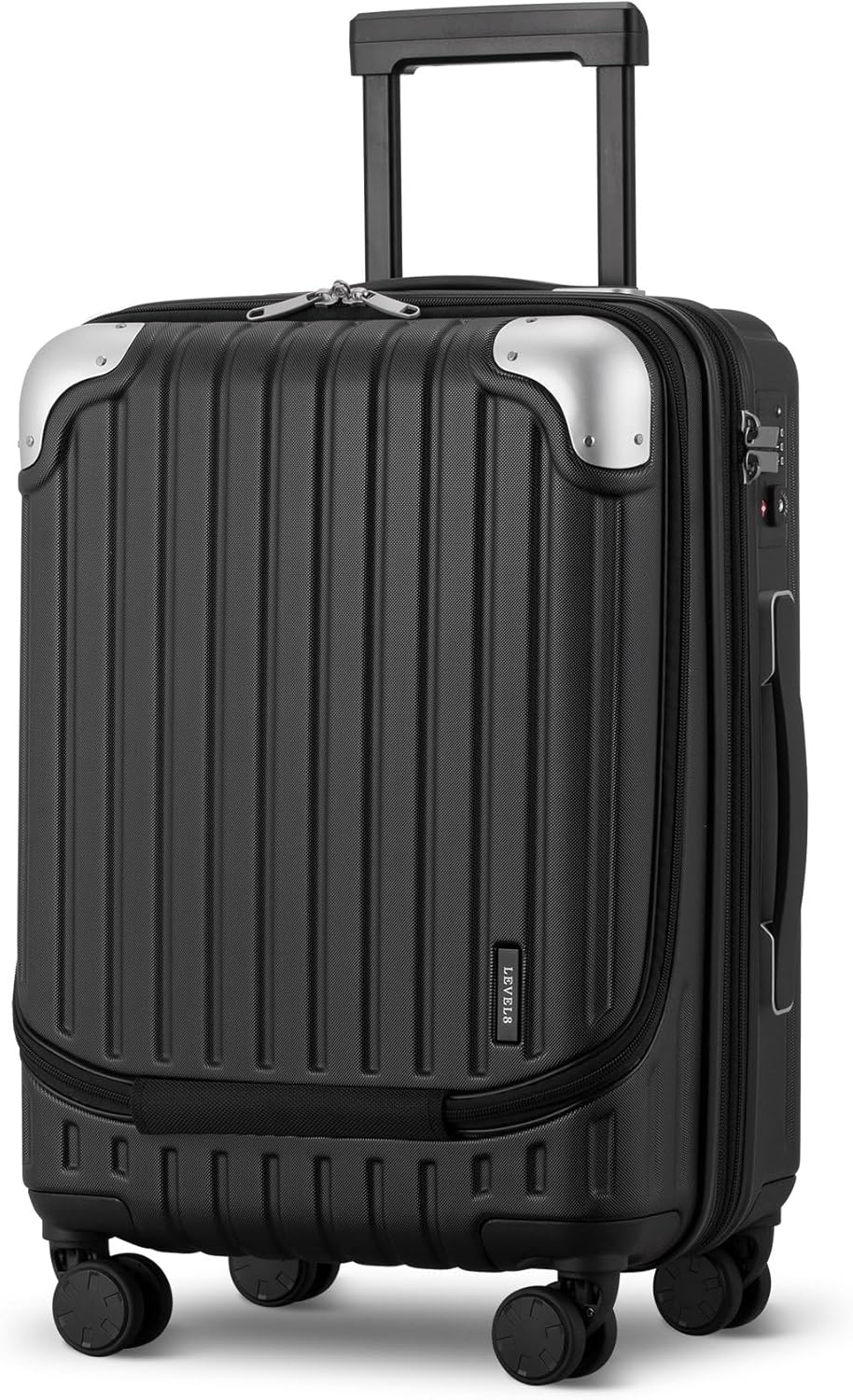 LEVEL8 Koffer Trolleys Hartschalen Leicht ABS+ PC Handgepäck Hartschalen-Koffer Trolley Rollkoffer R