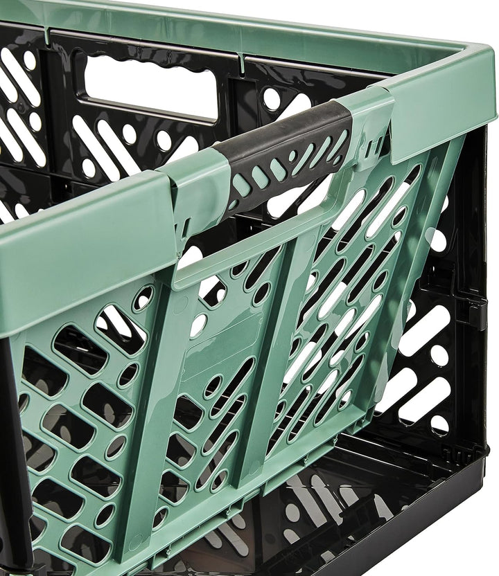 keeeper 2x Stabile Profi-Klappboxen mit Soft-Touch Griffen, 45 l, Ben, Nordic Green (Grün) Nordic Gr