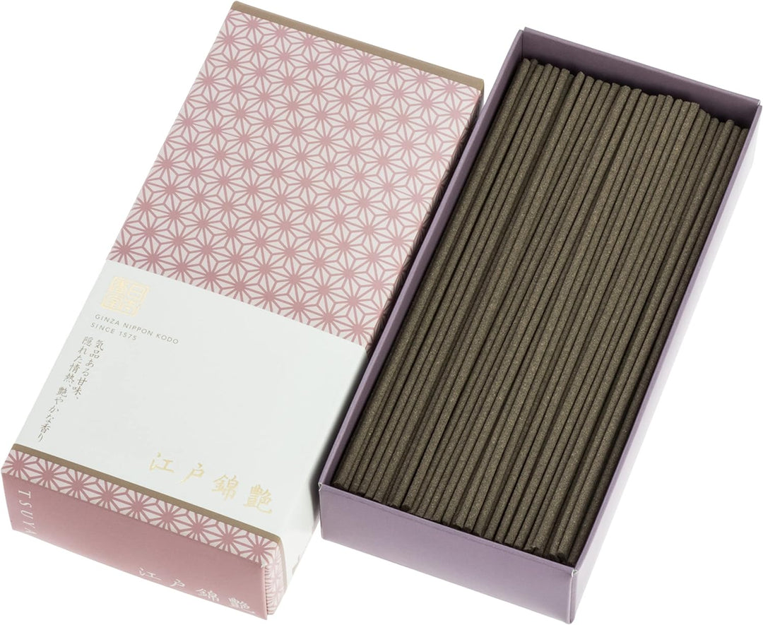 nippon kodo, Japanische Edonishiki Tsuya Räucherstäbchen, weiche Blumen-Räucherstäbchen, hochwertige