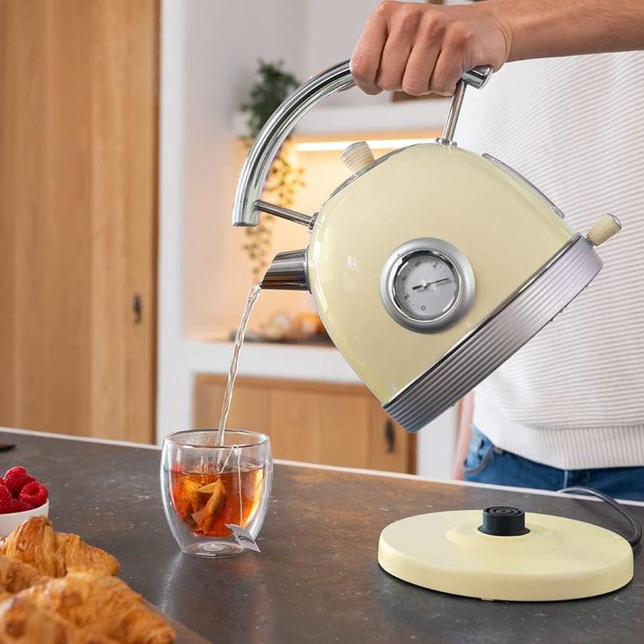 Cecotec ThermoSense 420 Elektrischer Wasserkocher, Gelb, 1, 8 l Fassungsvermögen, 2200 W, Temperatur