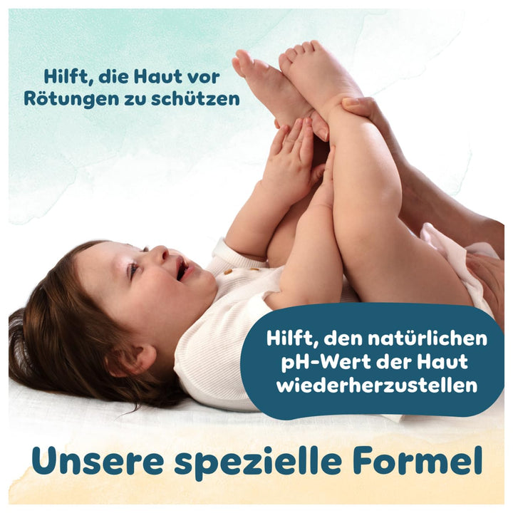 Pampers Harmonie New Baby Feuchttücher, Calendula (24 x 44 stück), den natürlichen pH-Wert der Haut