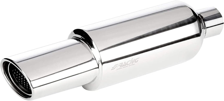 Simoni Racing ESR772 Exhaust Muffler Rounded, Inox