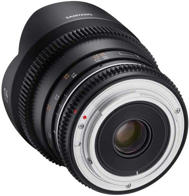 Samyang MF 14mm T3,1 VDSLR MK2 Canon EF – lichtstarkes T3,1 Ultraweitwinkel Cine- und Video Objektiv