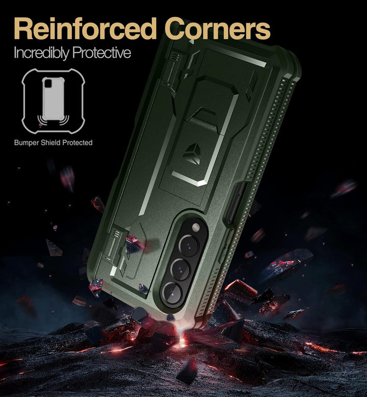Dexnor für Samsung Galaxy Z Fold 4 5G (2021) Hülle, Ganzkörper Dual Layer Rugged Case mit integriert