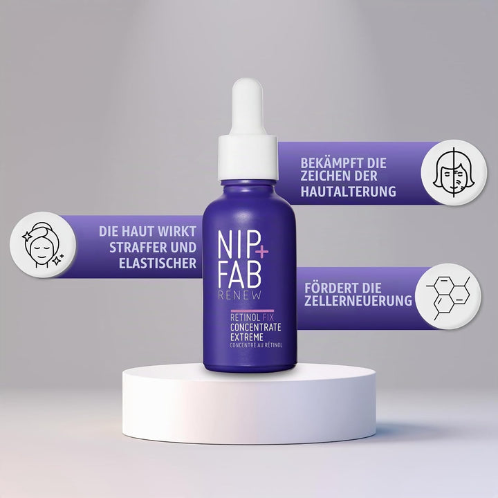 Nip+Fab Retinol Fix Concentrate Extreme 10% - Next-Generation Solution for Youthful Skin with Time-R