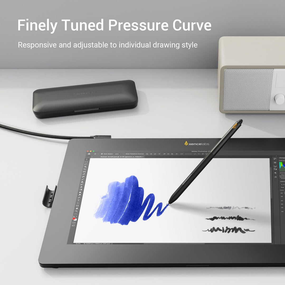 Xencelabs Pen Display 16 Bundle 4K OLED Professionelle Grafiktablett mit Display 16 Zoll Grafik-Disp