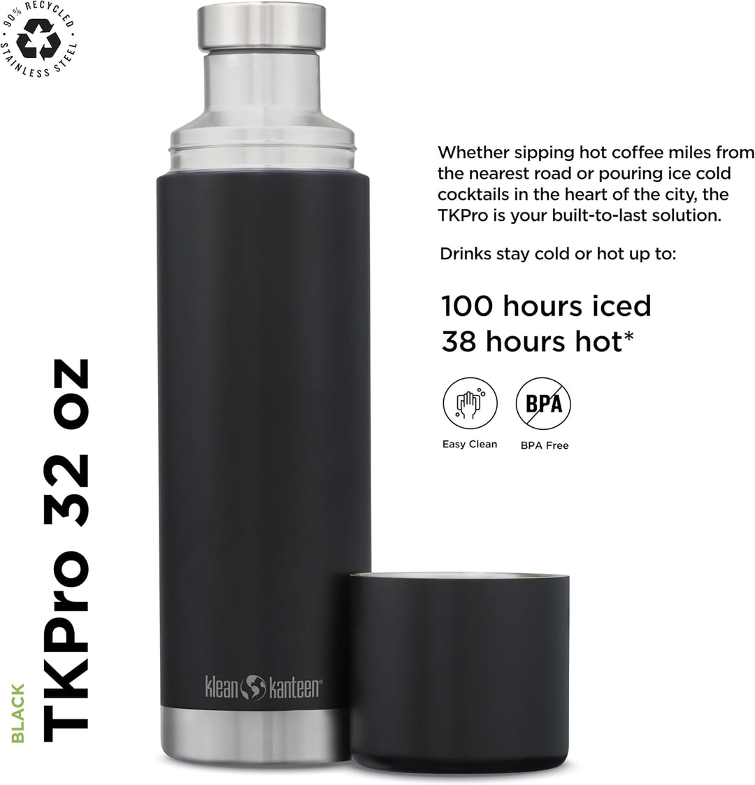 Klean Kanteen Herren tkpro-sb Trinkflasche Einheitsgrösse Shale Black (Matt), Einheitsgrösse Shale B