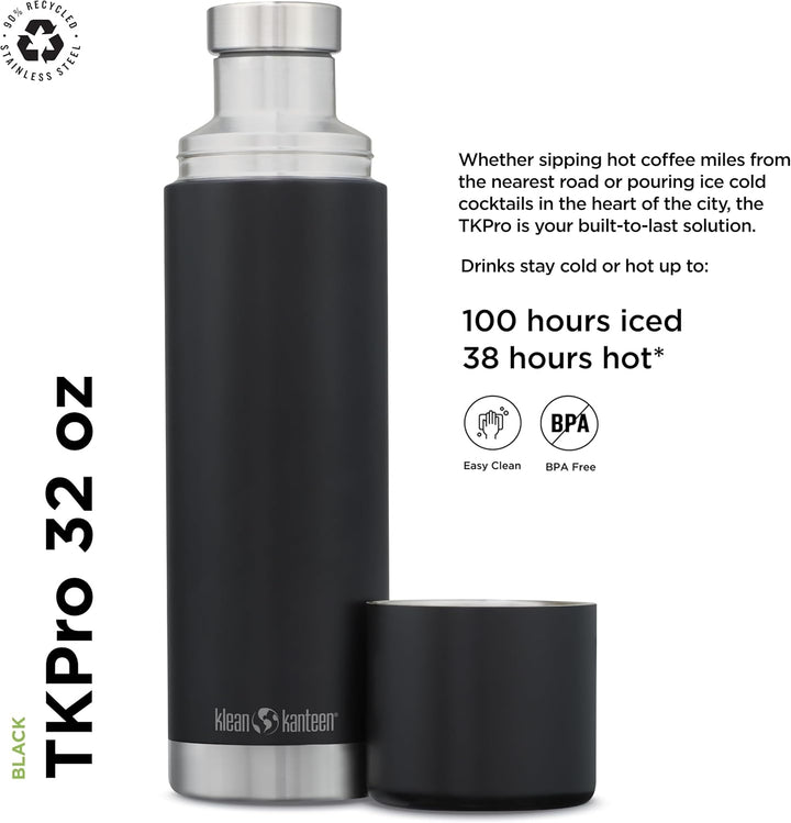 Klean Kanteen Herren tkpro-sb Trinkflasche Einheitsgrösse Shale Black (Matt), Einheitsgrösse Shale B