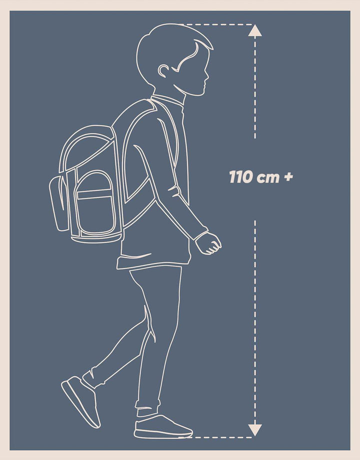 Baagl Schulranzen Jungen Set 3 Teilig (Zippy Schultasche für 1. Klasse, Mäppchen, Turnbeutel), Grund