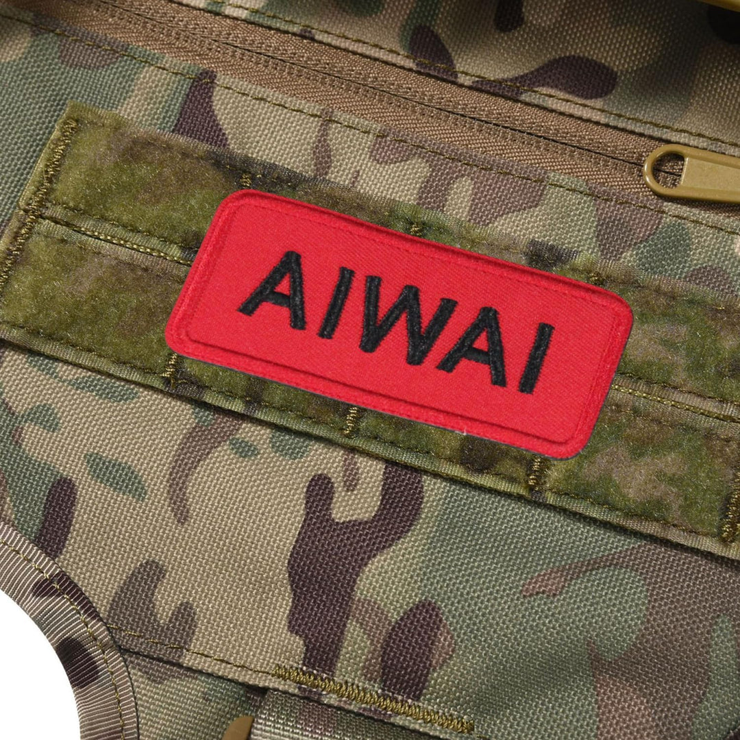 AIWAI Taktisches Hundegeschirr für mittlere und grosse Rassen, Molle-Panels Metallschnalle, Weste mi
