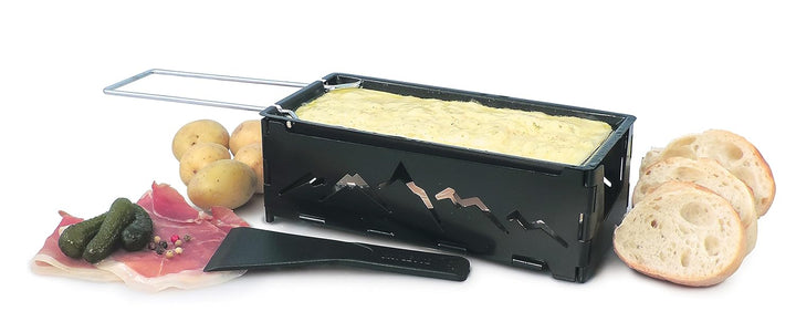 Swissmar KF-00536 Nordic Raclette Käse Mit Spachtel, Stahl, Schwarz, 18cm x 8cm x 6 cm, Tragbar, Tee