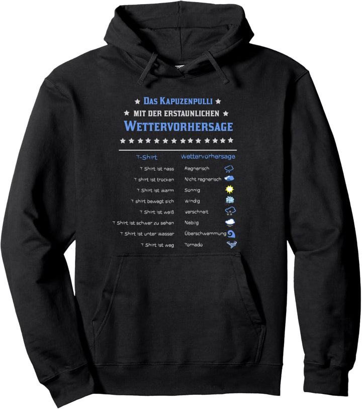 Meteorologie Wetter Geschenke: Erstaunliche Wettervorhersage Pullover Hoodie