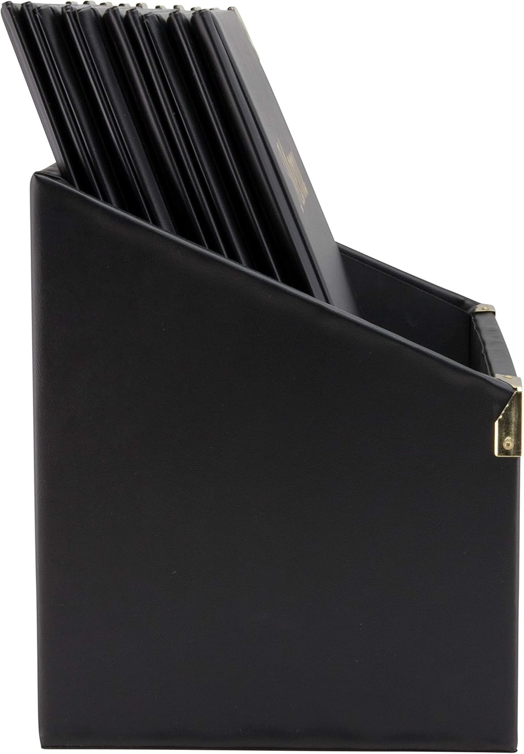 Securit MC-BOX-BRA4-BL Speisekartenumschläge in einer Box, Basic-Reihe, A4, Schwarz Box A4 Schwarz,