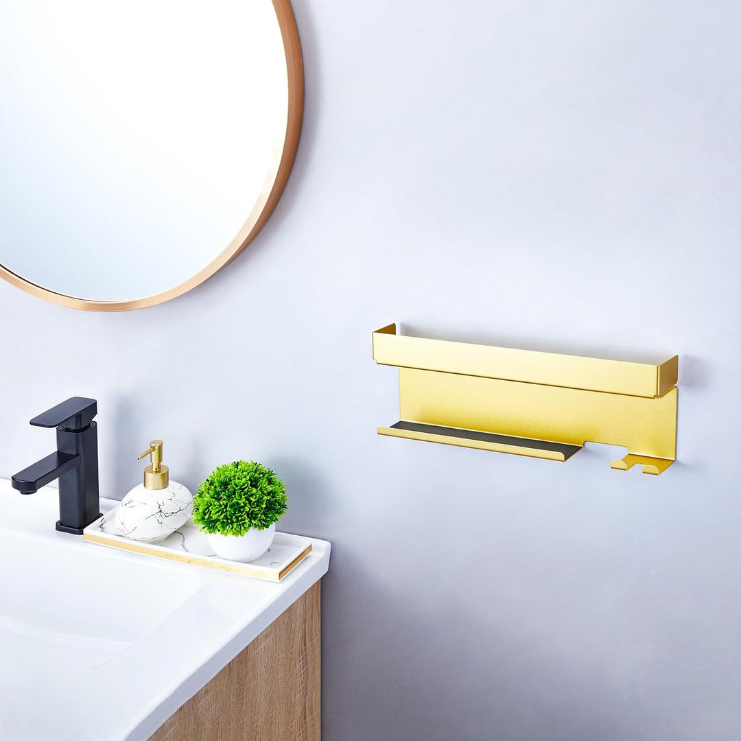 Föhnhalter Wand Ohne Bohren, Föhn und Glätteisen Halterung Für Styler Lockenstab Zubehör, Fönhalteru