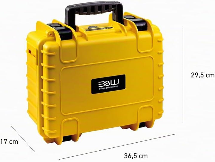B&amp;W Transportkoffer Outdoor - Typ 3000 - Gelb mit variabler Facheinteilung - wassserdicht nach IP67