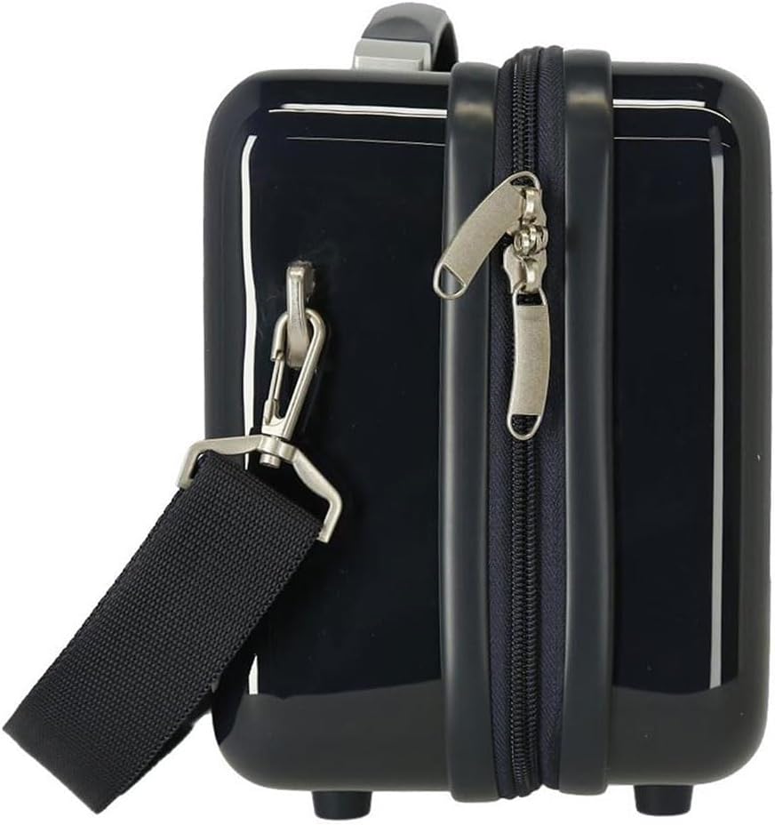 Pepe Jeans Emi Anpassungsfähiger Schönheitsfall Blau 29x21x15 cms ABS ABS-Toilettentasche, ABS-Toile