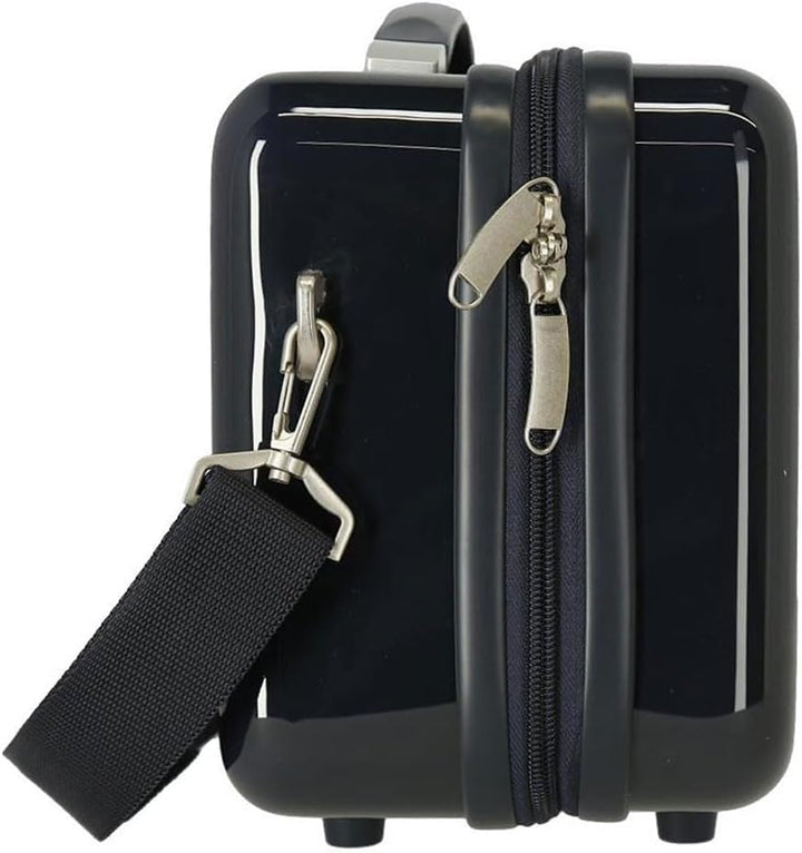 Pepe Jeans Emi Anpassungsfähiger Schönheitsfall Blau 29x21x15 cms ABS ABS-Toilettentasche, ABS-Toile