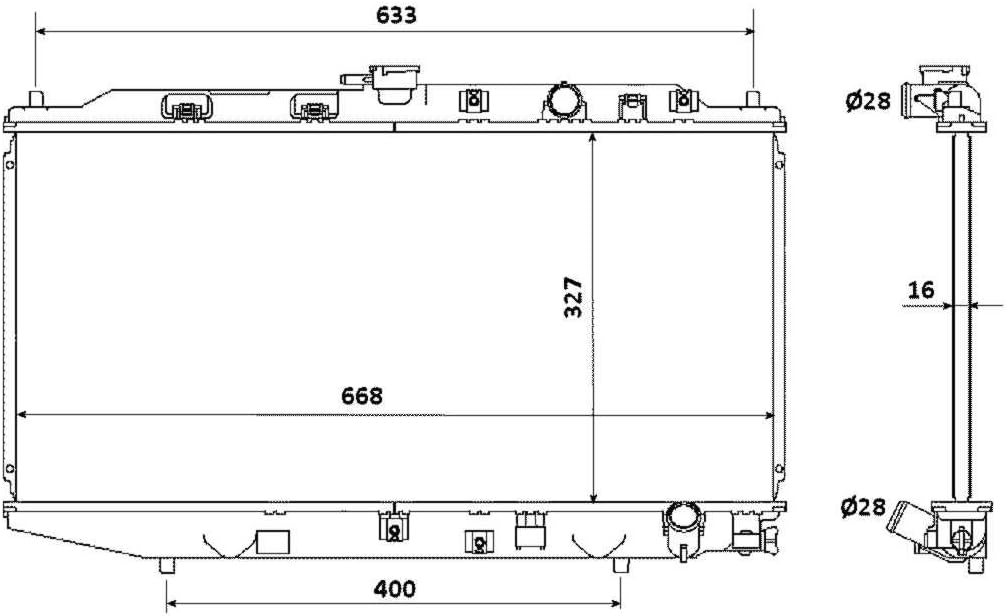 NRF 506728 Kühler, Motorkühlung