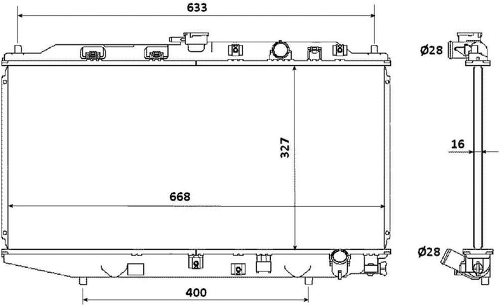 NRF 506728 Kühler, Motorkühlung