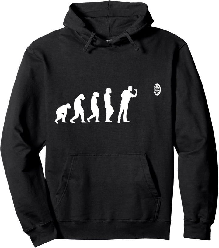 Darts Evolution Dartscheibe cooles Dartspieler Geschenk Pullover Hoodie