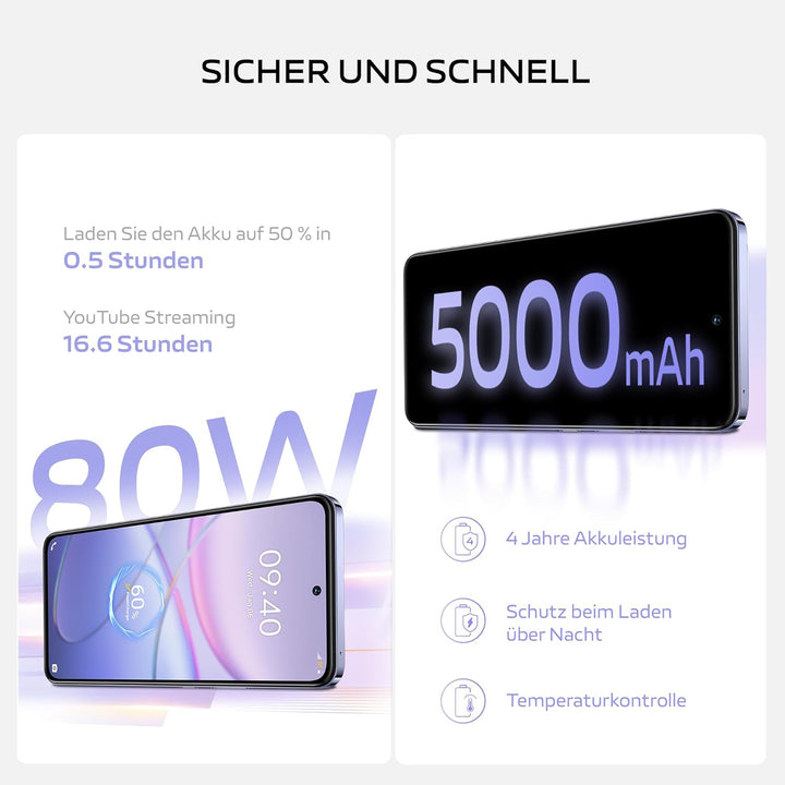 VIVO V40 SE 4G Smartphone, 8GB + 256GB Android-Handy, 6,67 Zoll 120Hz AMOLED Bildschirm, 50MP Hauptk