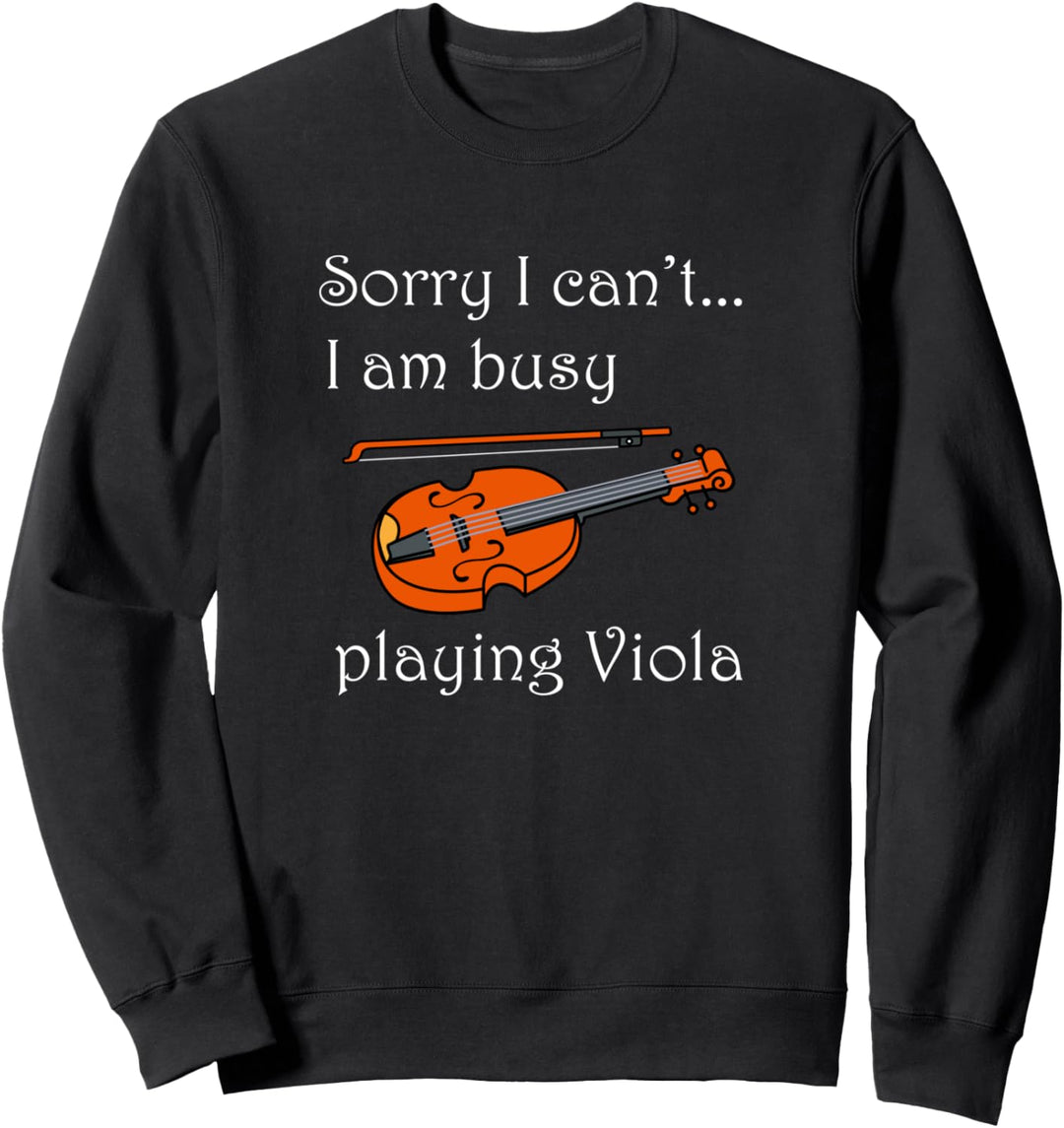 Musikinstrument Musiker Bratschist Bratsche spielend Sweatshirt