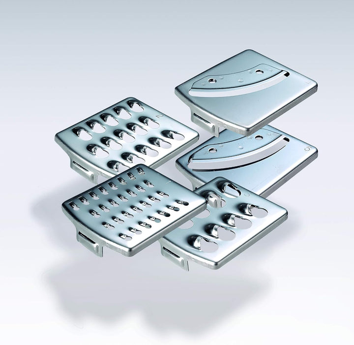 bamix Zubehör SliceSy für alle bamix Stabmixer ab 180 Watt, inkl. 5 Scheiben, Küchenmaschine multifu