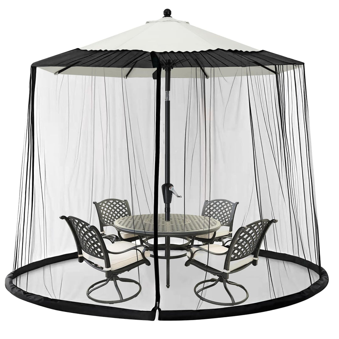 Moskitonetz für Sonnenschirme, Mückennetz Outdoor für 250-300 cm Sonnenschirme Pavillon, 2,3 m Höhe,