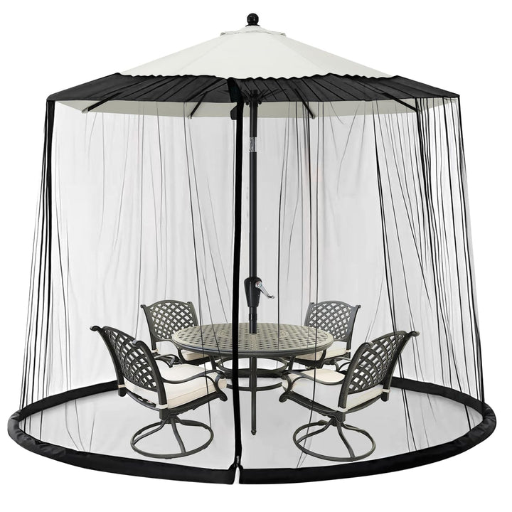 Moskitonetz für Sonnenschirme, Mückennetz Outdoor für 250-300 cm Sonnenschirme Pavillon, 2,3 m Höhe,