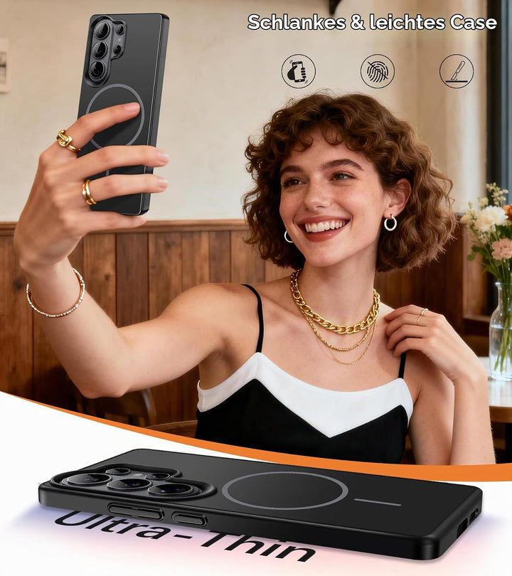 Ultradünne Hülle für Samsung Galaxy S26 Ultra 5G, Extrem Dünn Matte S26 Ultra Handyhülle PC Schale K