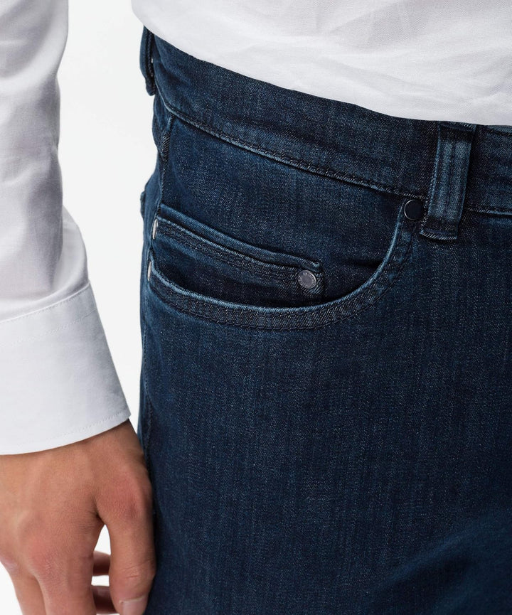 EUREX by BRAX Herren Regular Fit Jeans Hose Style Luke Stretch Baumwolle 46W / 32L Dunkelblau, 46W /