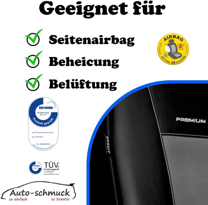 S Sharan Sitzbezüge nach Mass Autoplanen perfekte Passform Schonbezüge Sitzschoner Velour + Strickpo