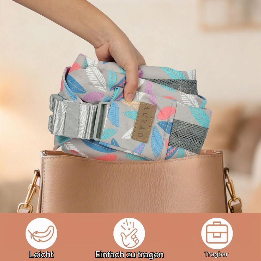 AUYAO Tragetuch Baby Neugeborene Crossbody Babytrage Kleinkind Tragehilfe Einfach Anzuziehen für Müt