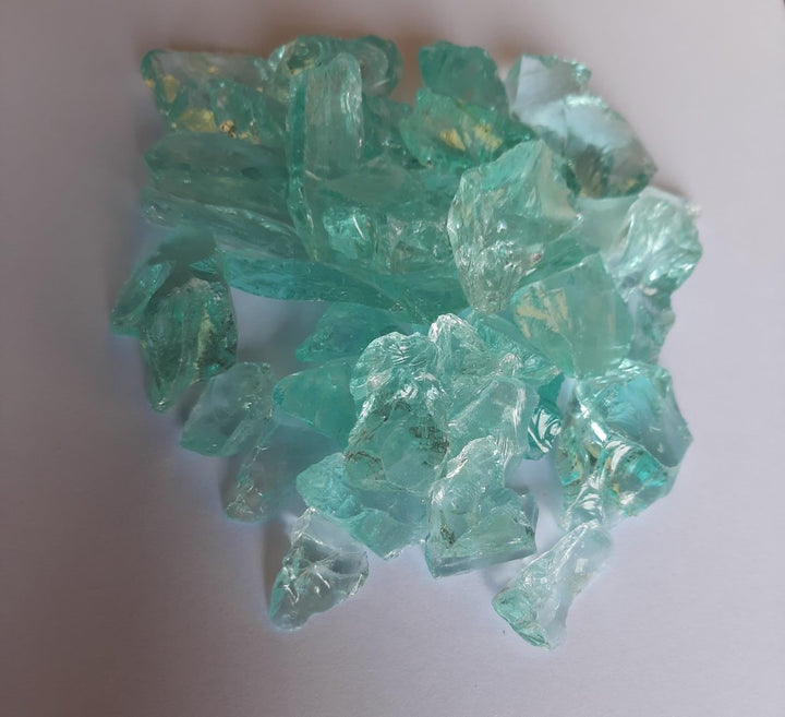 Feuerglas, 3/4" Wassergrün (2, Kilogramm) 2 Kilogramm, 2 Kilogramm