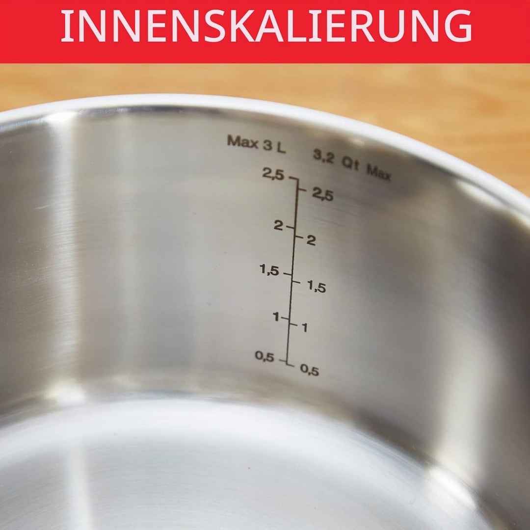 Tefal Duetto On A705S636 Kochgeschirr, Kochtopf 16 cm, Kochtöpfe 20/24 cm, Glasdeckel, Induktion, Ed