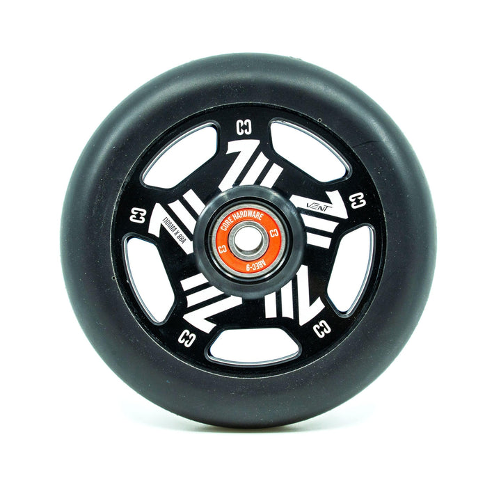 CORE Vent Stunt-Scooter-Räder – 110 mm Speichen, ultraleichtes Rad mit ABEC 9 Kugellagern, Legierung