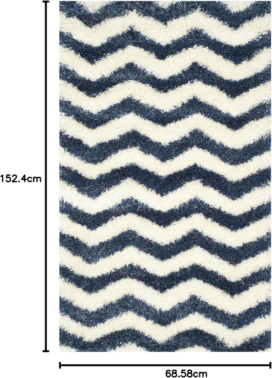 SAFAVIEH Zottelig Teppich für Wohnzimmer, Esszimmer, Schlafzimmer - Montreal Shag Collection, Hoher