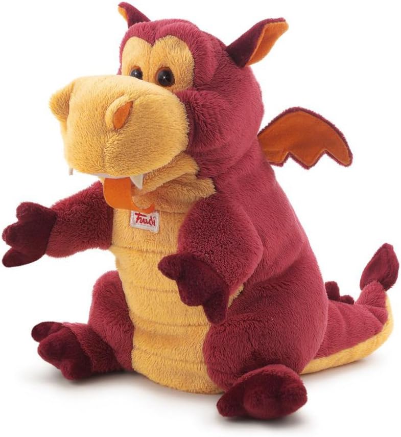 Trudi 29968 - Handpuppe Drache, 25 cm, Drache