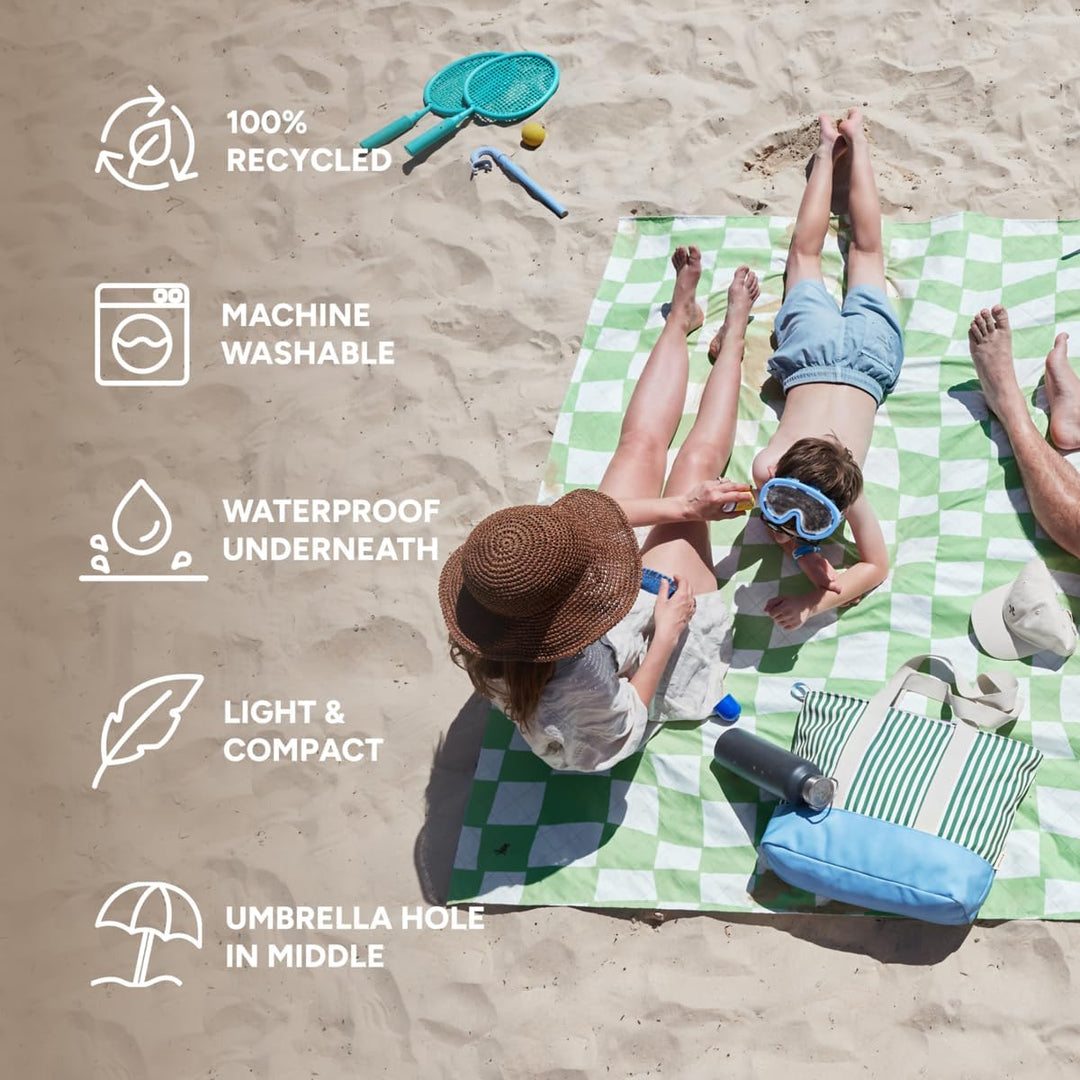 Dock & Bay Picknickdecke - Schnell trocknend und wasserfest - 100% recycelte Materialien - Large (66