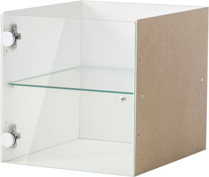 IKEA KALLAX Vitrinentüreinsatz weiss; (33x33cm); Kompatibel mit EXPEDIT