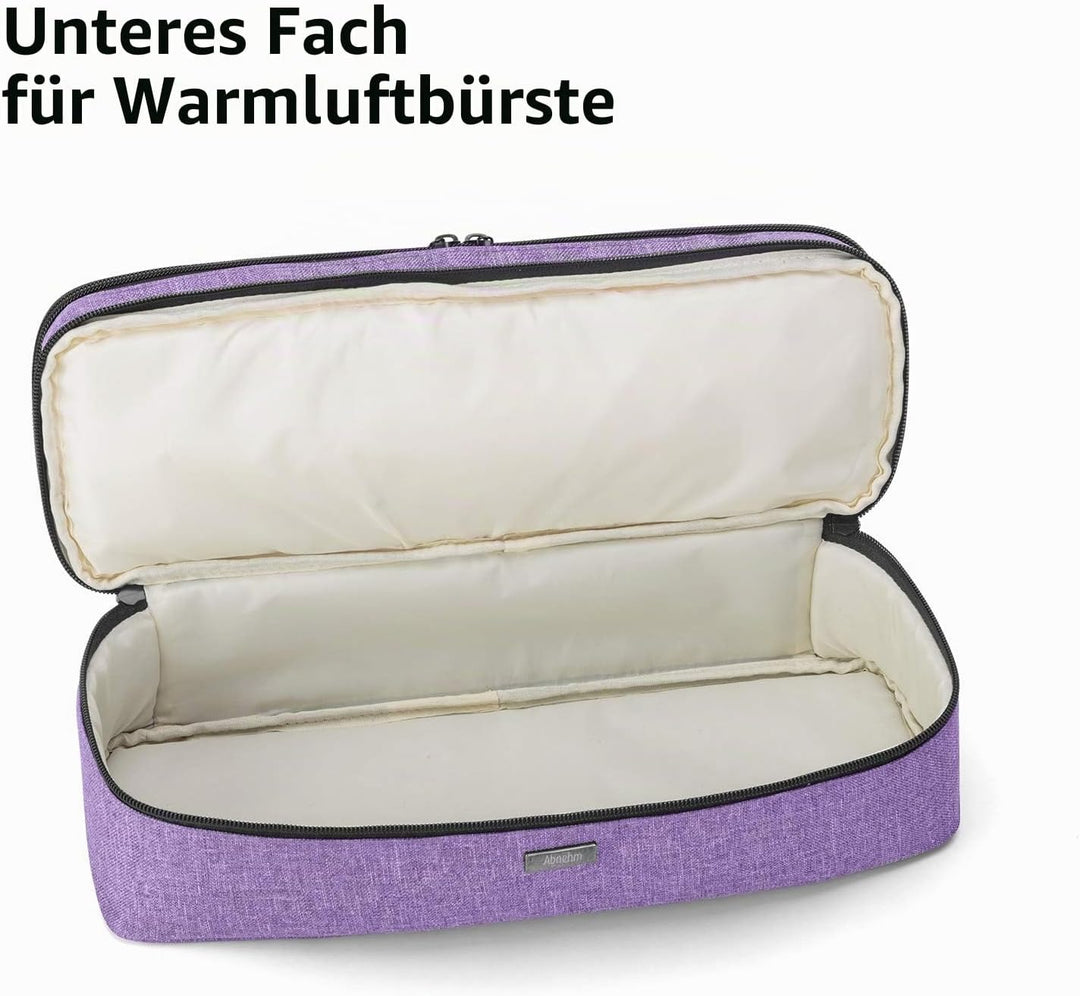Teamoy Aufbewarhungstasche für Warmluftbürste Haartrockner, Glättender Styler Tragetasche, Reisetasc