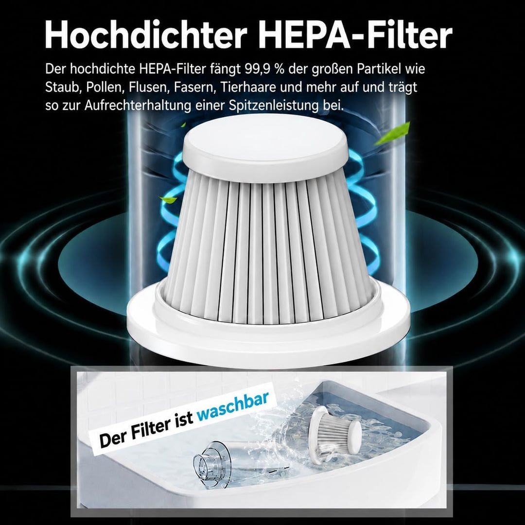 SoarFly Handstaubsauger Auto, 28000Pa Akku Staubsauger Auto, 4 in 1 Mini Staubsauger, Auto Staubsaug