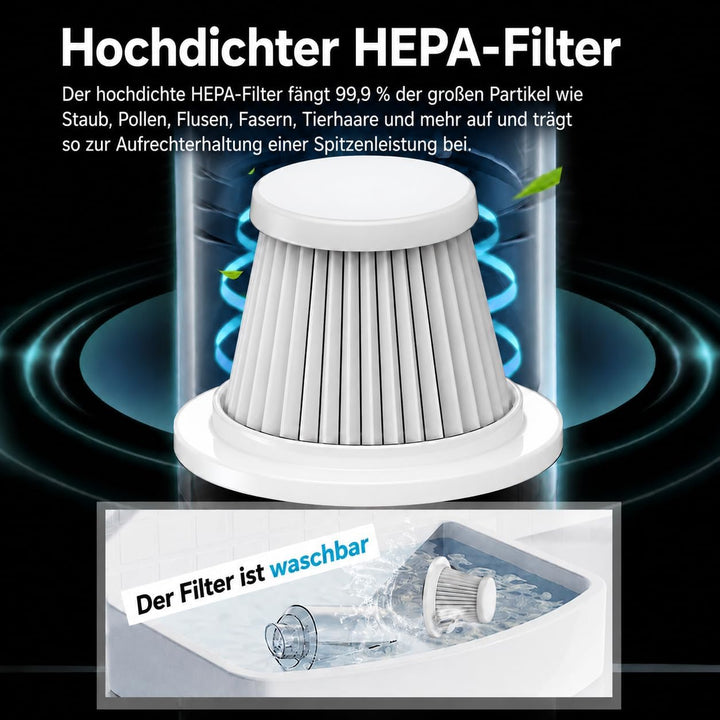 SoarFly Handstaubsauger Auto, 28000Pa Akku Staubsauger Auto, 4 in 1 Mini Staubsauger, Auto Staubsaug
