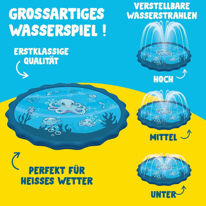 Super Splash® | Kinder Wasserspielgeräte | Pool mit Wasserdüsen | Kinder-Teppichspielzeug für drauss