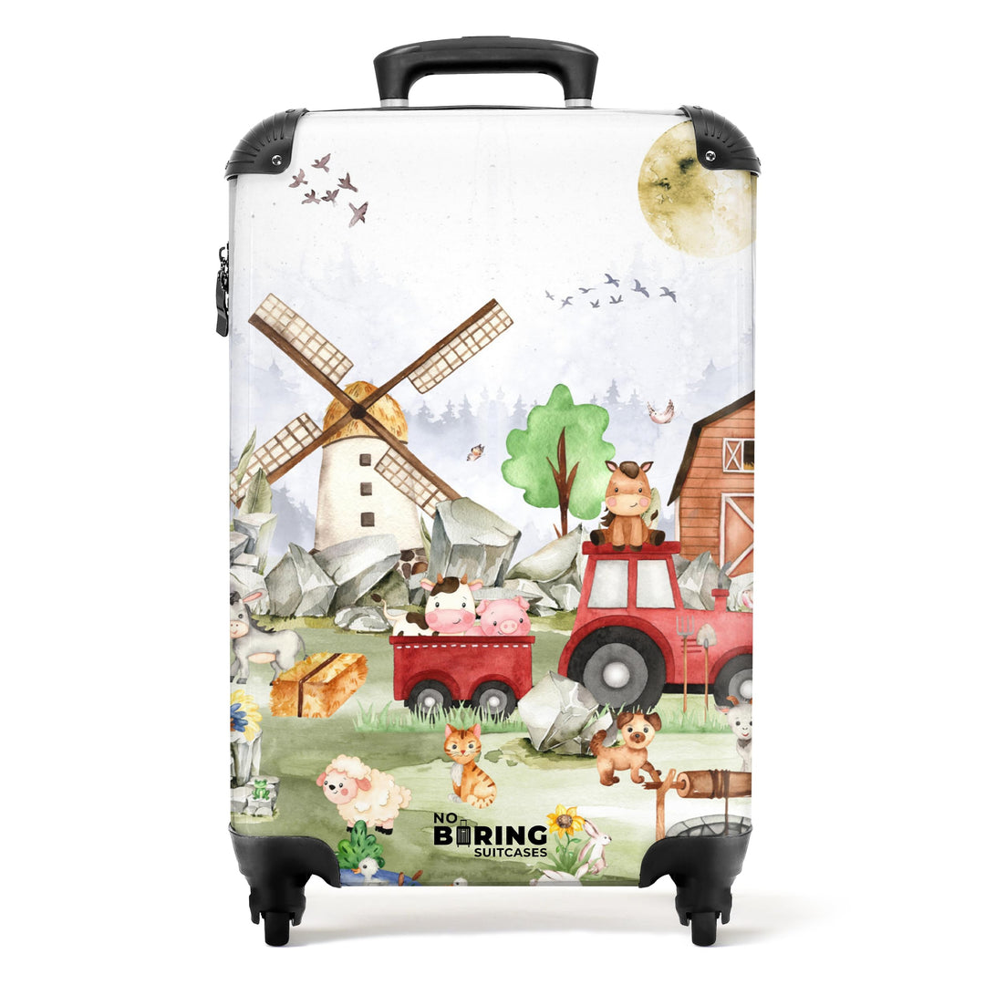 NoBoringSuitcases.com® Kinderkoffer Jungs Koffer Kinder Jungen Trolley Handgepäck Reisekoffer mit Ro